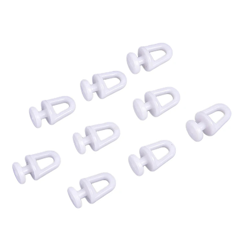 clips fixation blancs minimalistes rideaux 60 pièces accessoires rideau