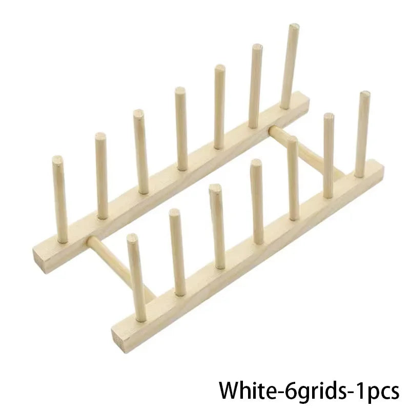 support assiettes bois naturel moderne drainage auto étagère cuisine rangement vaisselle
