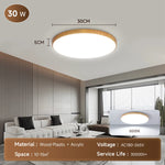 lampe led moderne bois blanc fixée plaque montage câbles