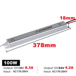 transformateur led ultrathin 12v 24v 24w 36w 48w 60w 72w 100w blanc moderne
