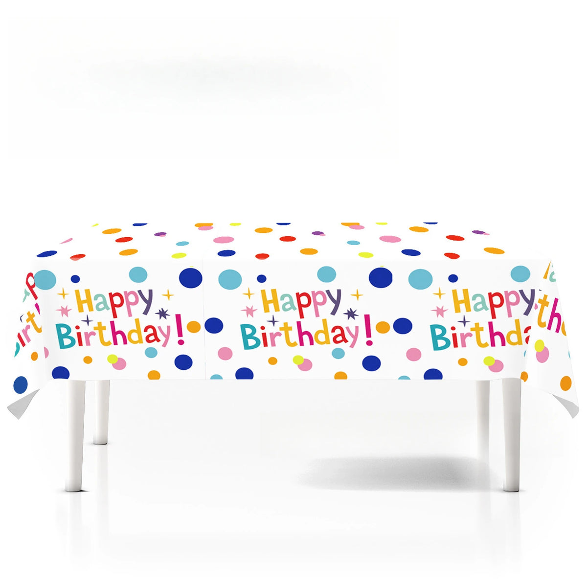 assiettes papier pois multicolores serviettes gobelets guirlande fête anniversaire mariage baptême noël