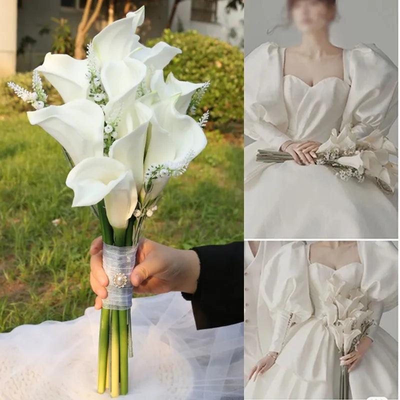 bouquet fleurs artificielles blanches vertes décoration mariage intérieur fête champêtre