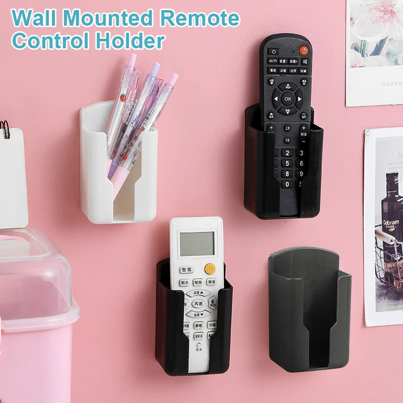 organisateur mural support télécommande rangement outils adhésif moderne noir gris blanc