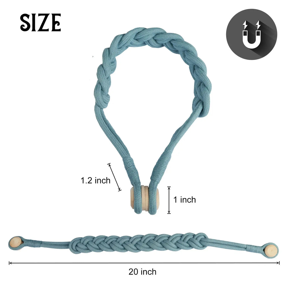 bracelet tressé blanc moderne boucle métal fixe unique accessoire mode 50cm