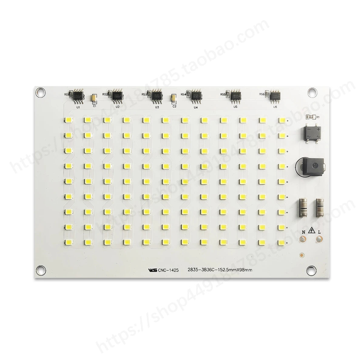 plaque led 100w 30w 50w 70w diodes blanc modernes circuits intégrés
