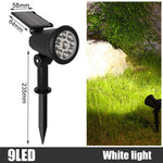 projecteur solaire extérieur led rgb réglable moderne noir ip65