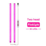 lampe led croissance plante intérieure blanche rose bleu moderne 30cm usb