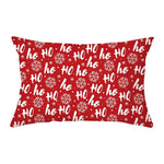 coussin Noël rouge motif rennes flocons neige décoration canapé salon fête hiver 30x50cm