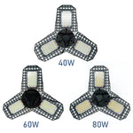 lampe led industrielle 40w 60w 80w noir grille hexagonale moderne