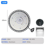 éclairage industriel led haute luminosité 280mm noir moderne étanche 200w