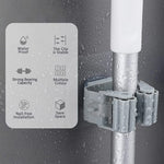 support mural transparent balais couteaux adhésif moderne pratique clips outils maison salle bains