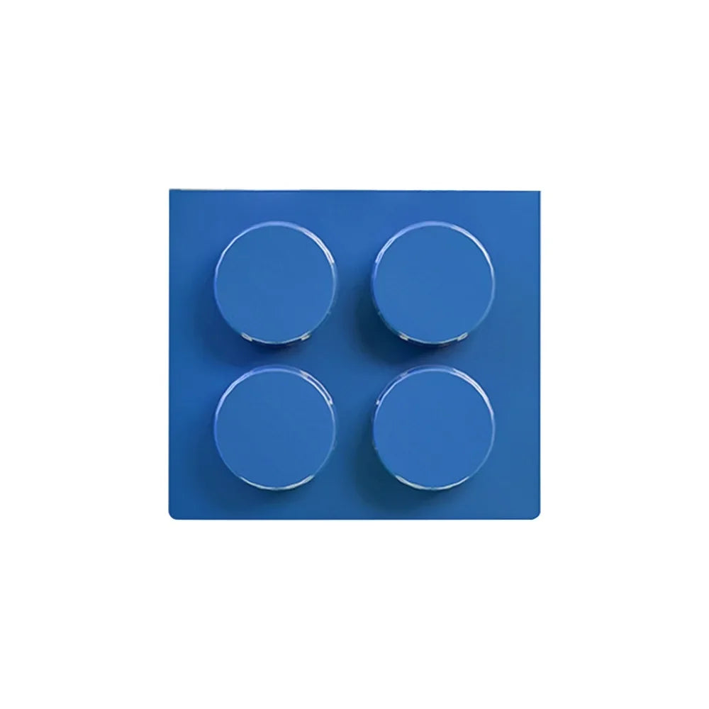 boîtes rangement magnétiques rouge jaune bleu vert blocs lego couteau pince spatule brosse moderne