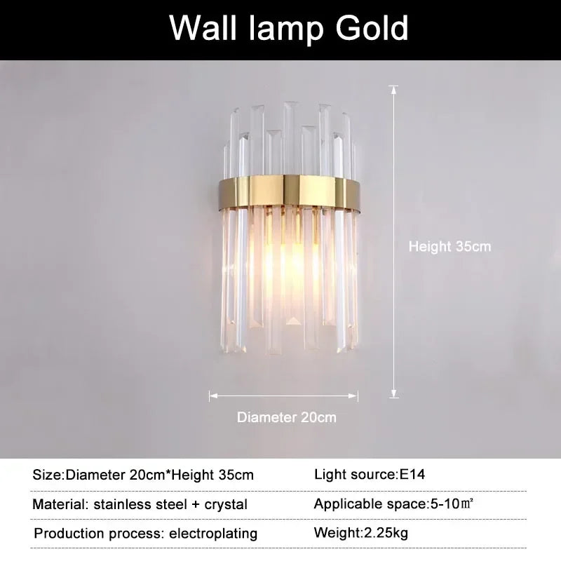 suspension lumineuse moderne dorée cristal chrome poli led télécommande transparente chambre salon