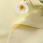 serviettes table rouge bordeaux scalloped bordure coton polyester qualité supérieure classique lavables maison restaurant