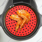 grilles cuisson silicone points blancs moderne rouge noir antiadhésive grande petite taille