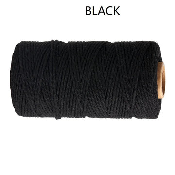 fil macramé coton 2mm cordon tressé rond décoration murale bohème fait main