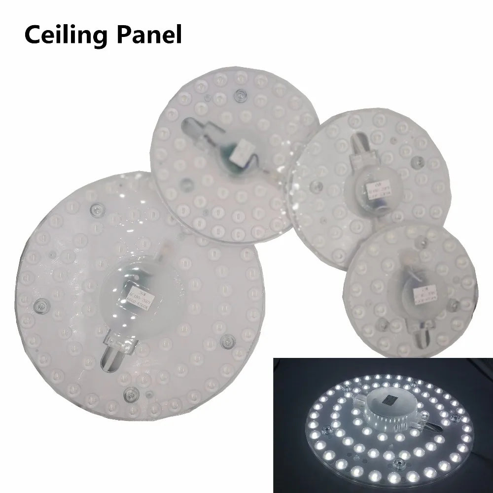 plafonnier led rond blanc moderne clips fixation 12w 18w 24w 36w 110240v