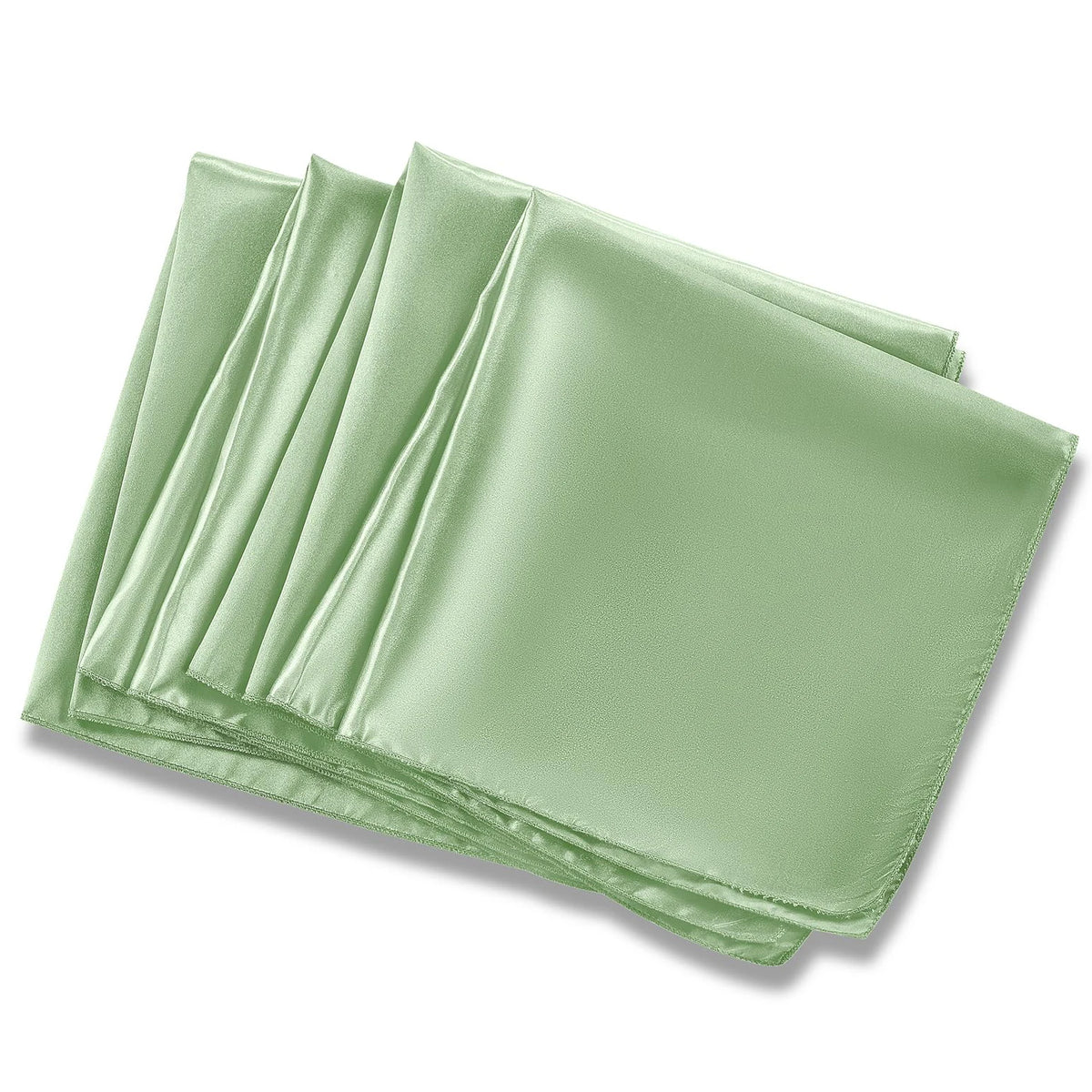 serviettes table satin rouge classiques 30x30cm coton opaques
