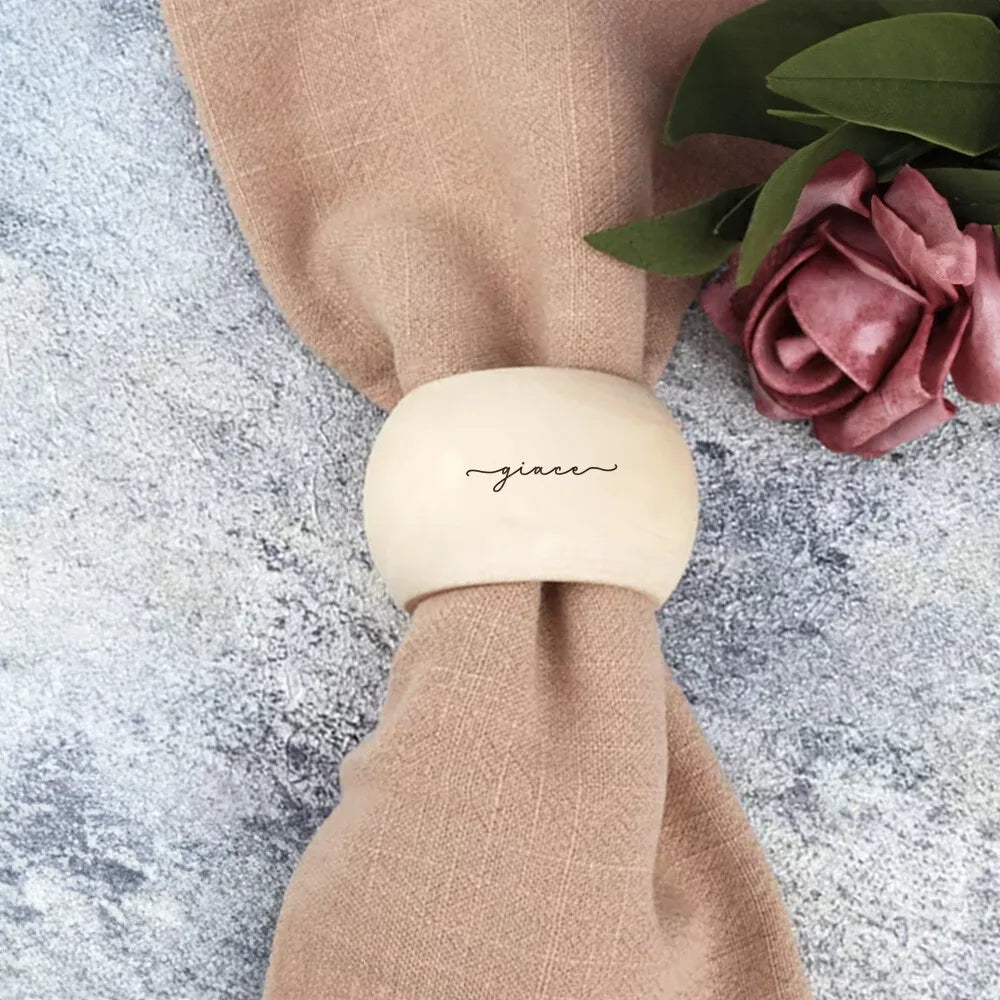 bracelet bois personnalisable étiquette nom cœur texture tissée classique adhésif respectueux environnement beigeclair