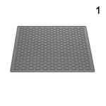 protector pad silicone gris perforé moderne adhésif cuisine respectueux environnement 50x40cm