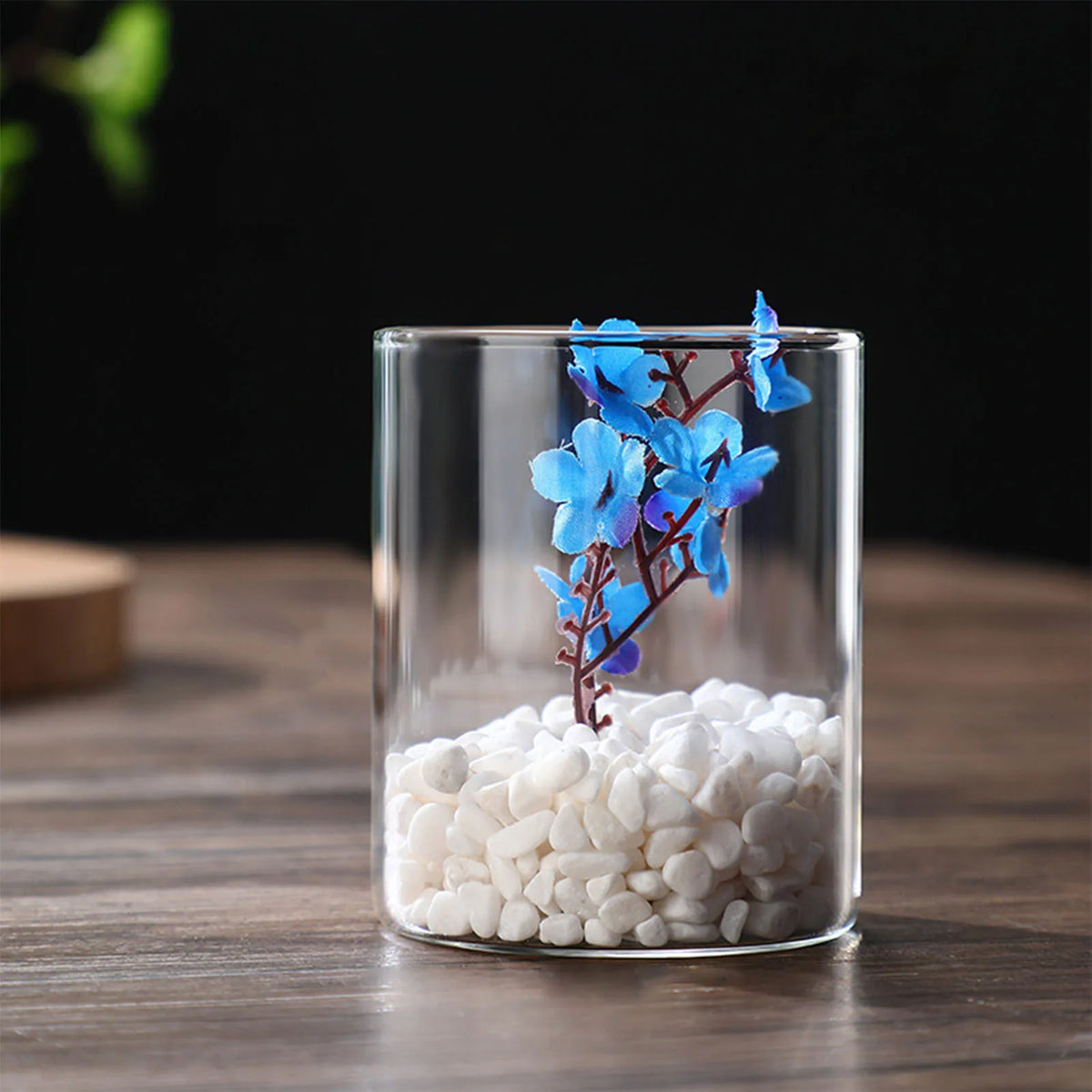 vase moderne transparent hydroponique table maison mariage fleurs artificiellements