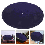 tapis feutre vinyle antidérapant plateau tournant phonographe mat glisse record lunaire moderne vintage blanc