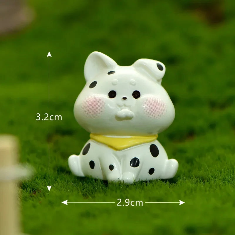 figurines animaux dessin animé mignon résine cochon chat mouton licorne miniature decoration jardin halloween