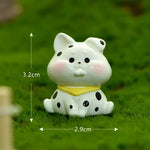 figurines animaux dessin animé mignon résine cochon chat mouton licorne miniature decoration jardin halloween