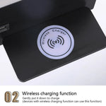 lampe murale led moderne charge sans fil usb étagère éclairage minimaliste chambre salon
