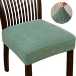 couvre siège chaise tissu carreaux beige moderne antidérapant élasthanne polyester