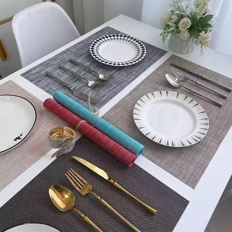 tissu polyester gris moderne résistant abrasion 100x100cm 100x150cm serviettes table