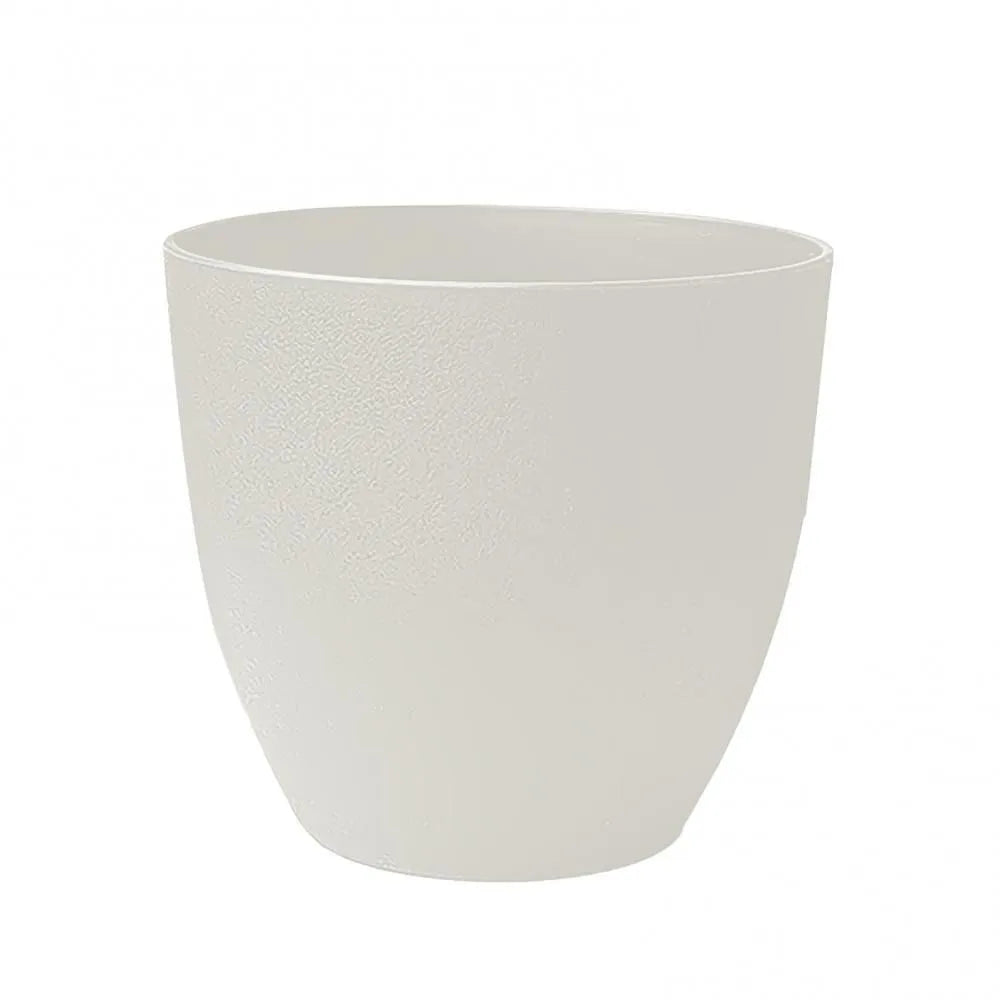 Pots fleurs modernes plastique texturé noir gris opaques XL