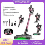 aspirateur sans fil rechargeable 45 minutes modes aspiration brosse multifonctionnelle tapis animaux