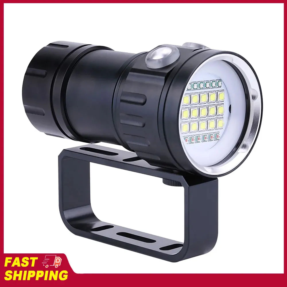 lampe torche sous marine noire texturée moderne robuste double pression switch anti érosion