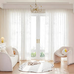 rideau transparent moderne dinosaure chat blanc polyester fenêtre chambre