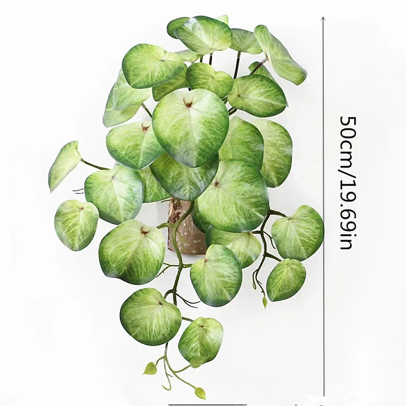 plantes artificielles feuilles vertes modernes sans pot extérieures 58cm 50cm