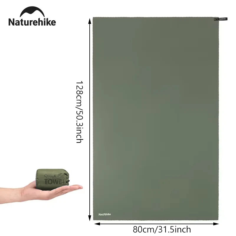 serviette microfibre vert olive moderne sportive sac rangement étanche légère absorbante