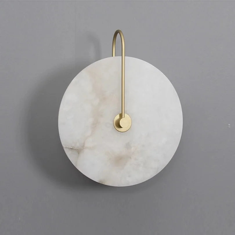 lampe murale moderne blanc veines dorées minimaliste cuisine chambre entrée salle manger