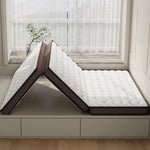matelas fibre coco naturelle beige marron rayures horizontales moderne tissu épais chambre maison sofa