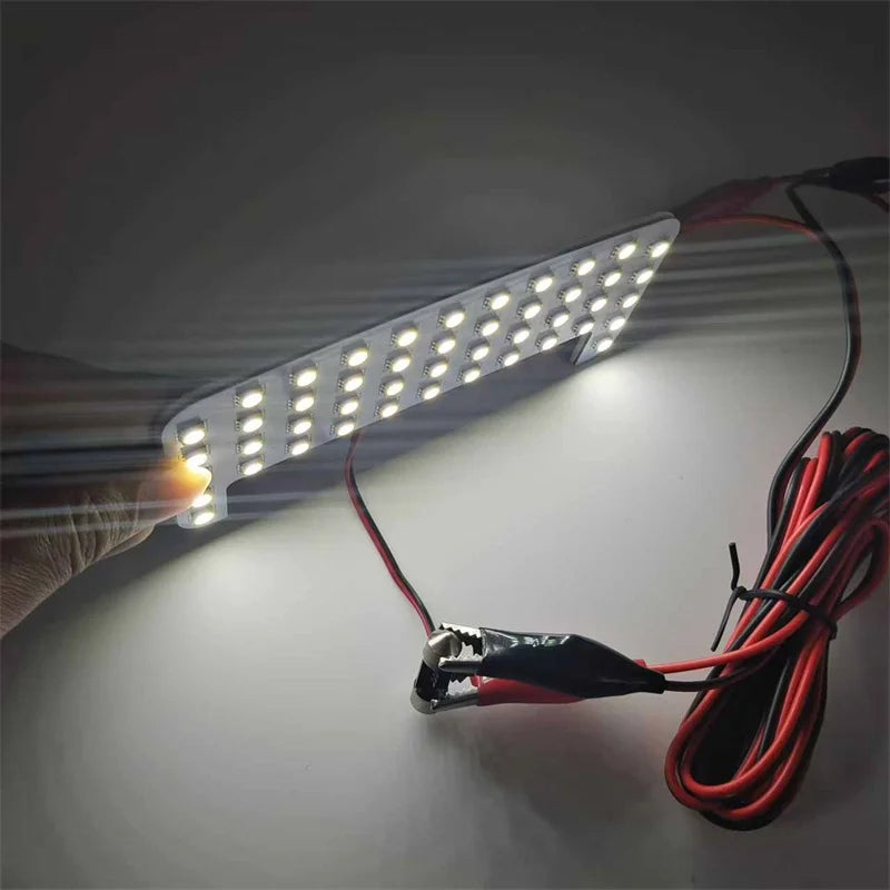 plaque led blanc carrés lumineux moderne clips câbles intérieur voiture 12v lumière chambre