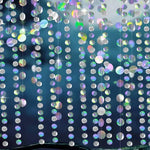 décoration murale festif multicolore holographique anniversaire mariage saint valentin disco ball franges brillantes