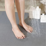 tapis pvc drainage antidérapant gris rouge vert moderne 40x90cm alvéoles losanges piscine garage cuisine
