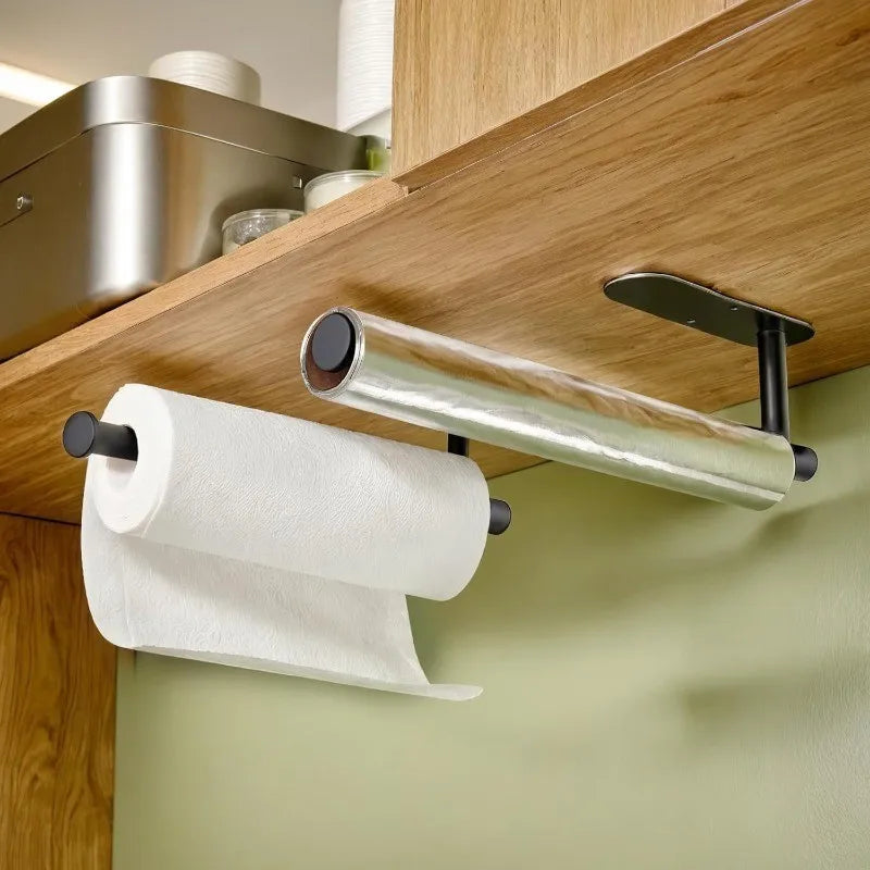 porte serviettes adhésif acier inoxydable couleur noire moderne salle bain fixations serviette