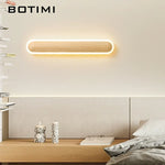 luminaire mural moderne bois veinures apparentes éclairage led diffusion lumière entrée chambre étude