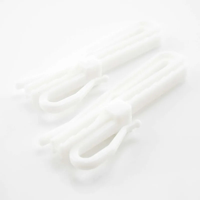 anneaux rideau blancs clips fixation 7cm 8.5cm accessoires rideau visibles modernes fonctionnels