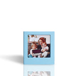 cadres photo aimants transparents modernes rose jaune bleu noir minimalistes
