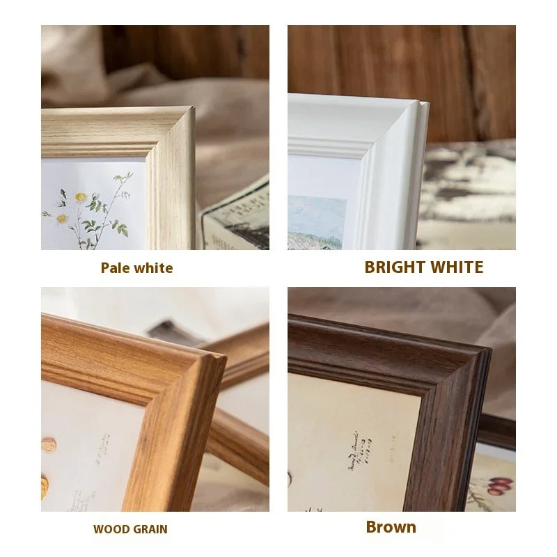cadre photo rectangulaire résine rustique motif naturel décoration intérieur maison
