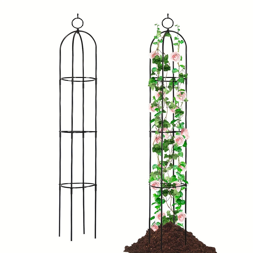 support plantes grimpantes noir moderne grille circulaire hauteur réglable occasion mariage anniversaire événement festive