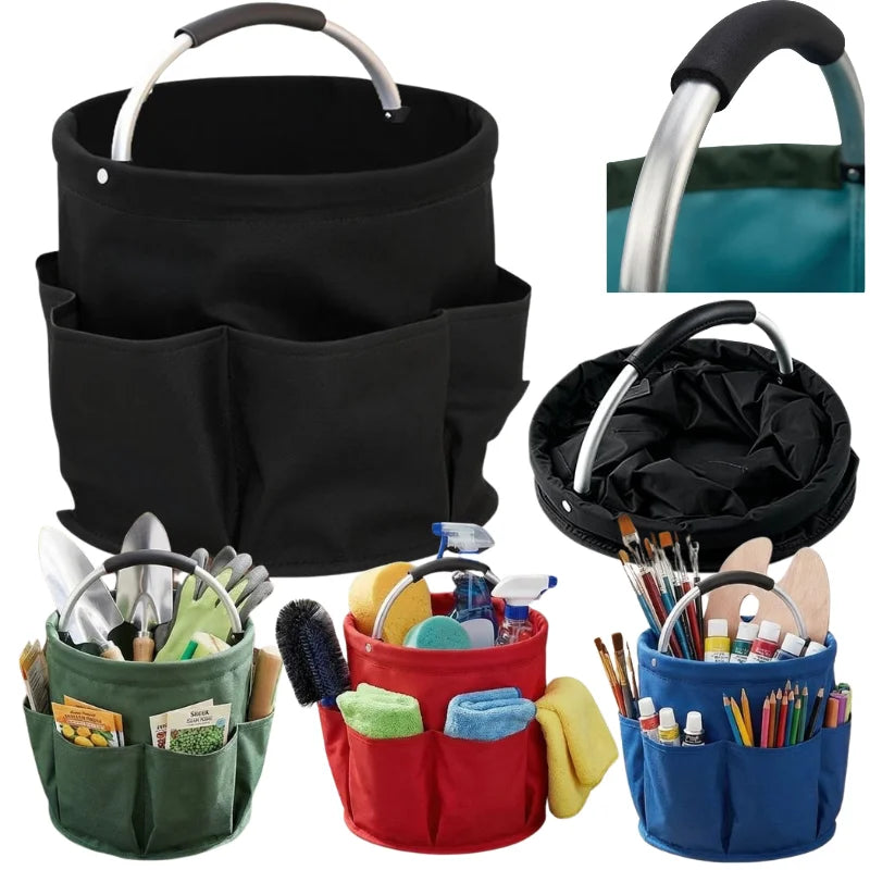 sac pliable imperméable vert rouge bleu noir poches poignées métalliquesextérieur jardinage plage jouets