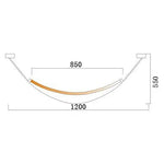 suspension lumineuse moderne marron clair blanc clips dorés 100cm 120cm 150cm 170cm lumière froide